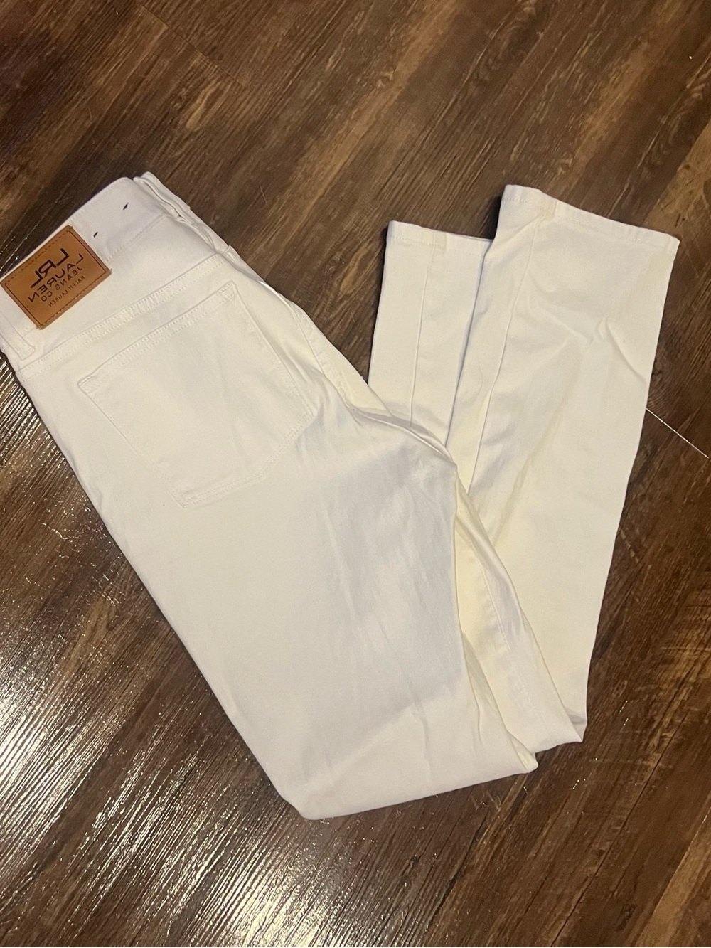 Lauren Ralph Lauren Straight Leg White Jeans 10